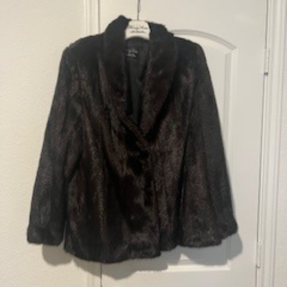 Henig Fur Mink Jacket with shawl collar